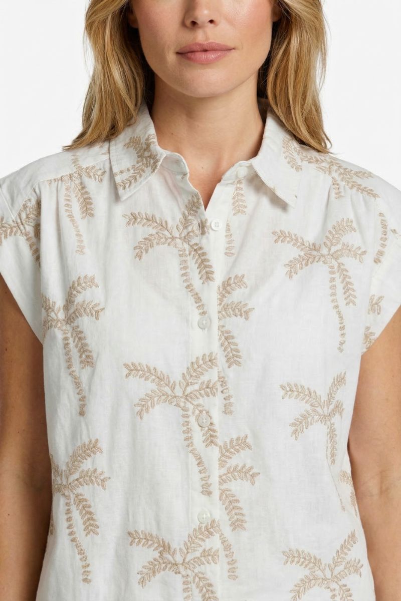 CS The Label Lusanna Blouse Offwhite/Khaki